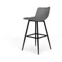 Voir la diapositive 3 : Lot de 4 tabourets chaises de bar assise velour pieds métal SIA
