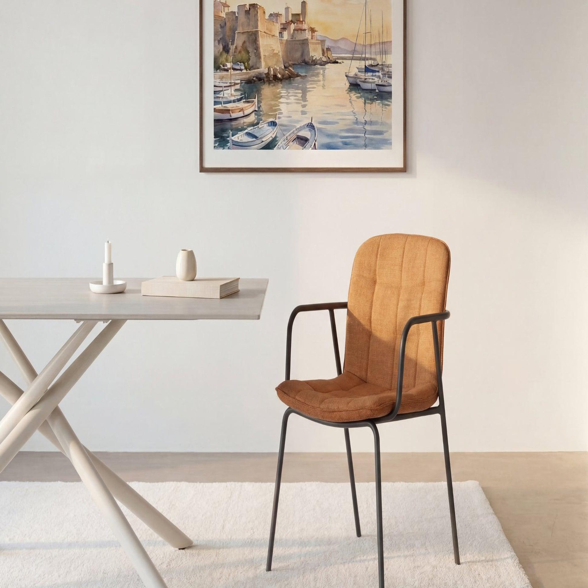 Voir la diapositive 2 : CASANOVA PARIS Marlo - lot de 4 chaises pieds en métal