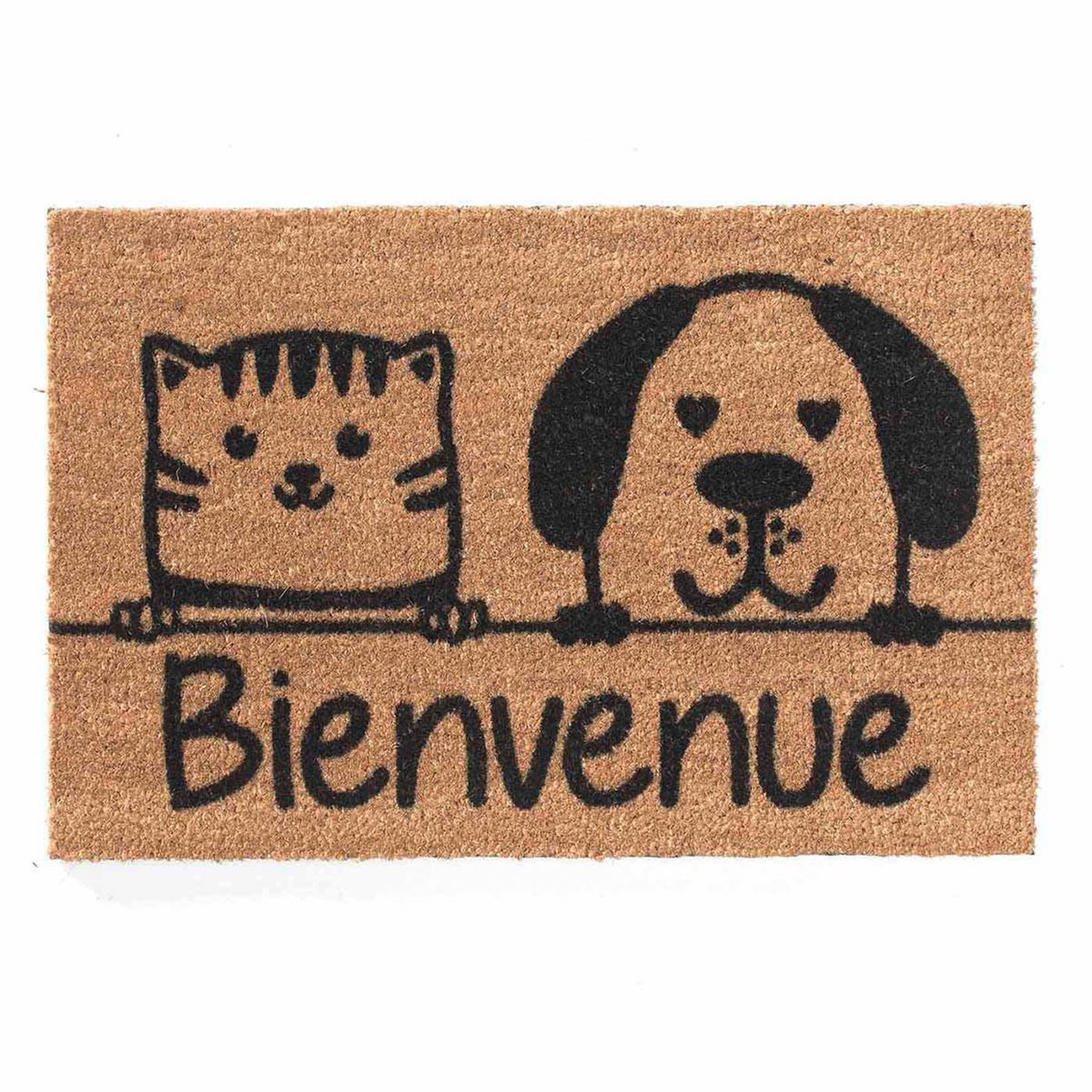 Douceur d'Intérieur Paillasson en coco  doggycat  40x60cm naturel