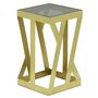 Voir la diapositive 4 : Paris Prix Lot de 3 Tables d'Appoint  Zeli  63cm Or