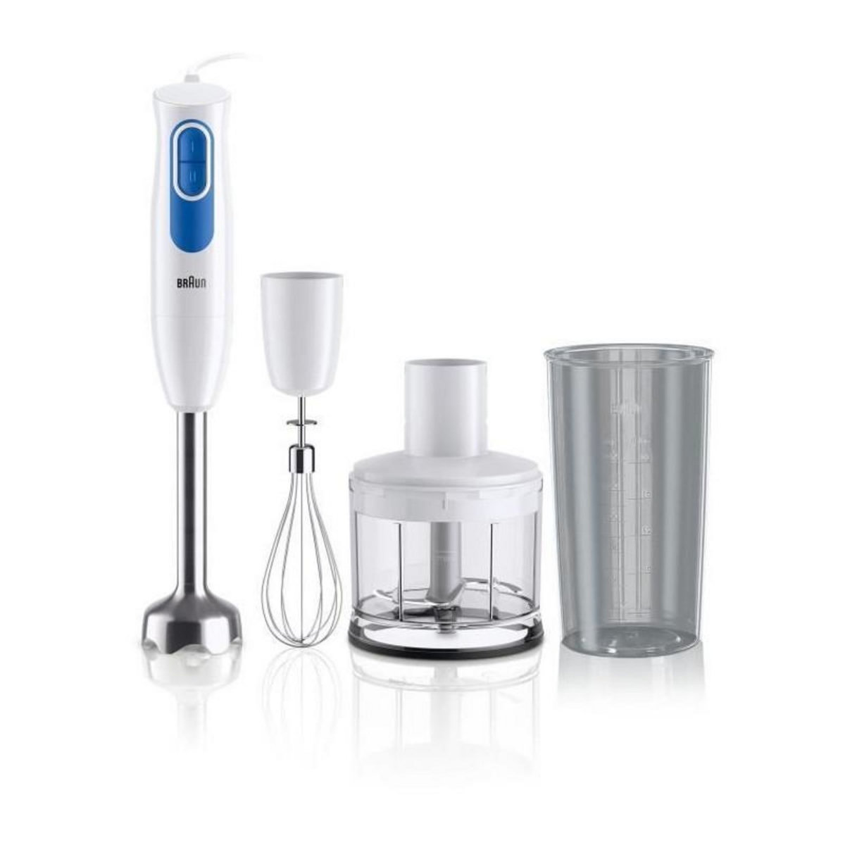 BRAUN Pied mixeur BRAUN MQ20.236M - Moteur 600 W - 2 vitesses - Systeme EasyTwist