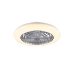Trio Lighting Ventilateur Plafond Lumière LED 30W Ø50cm - Éclairage Dimmable, Télécommande Effet Ciel Etoilé - Trio Lighting