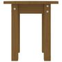 Voir la diapositive 5 : VIDAXL Table basse Marron miel Ø 35x35 cm Bois massif de pin