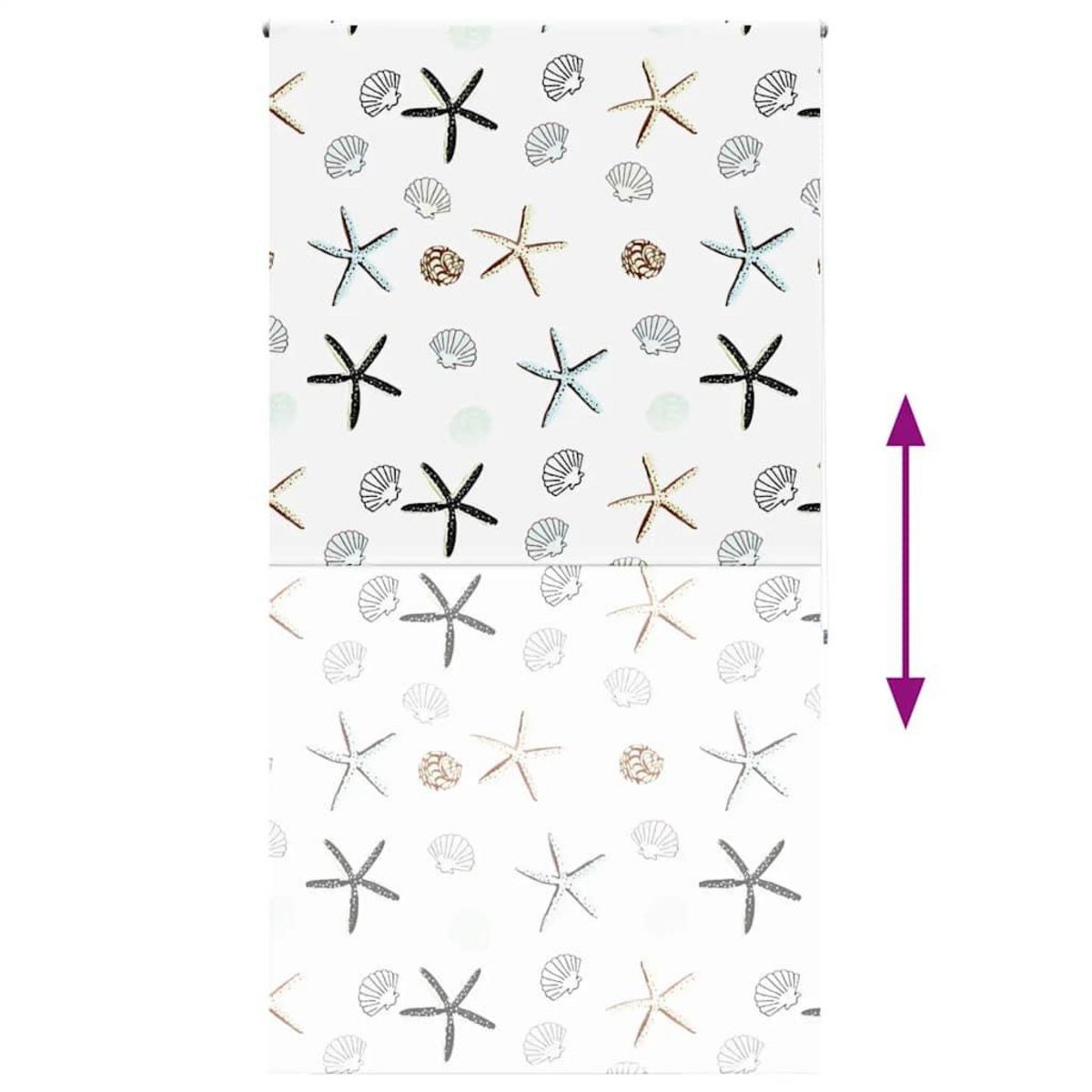 VIDAXL Store enrouleur de douche 120x240 cm largeur du tissu 116 cm