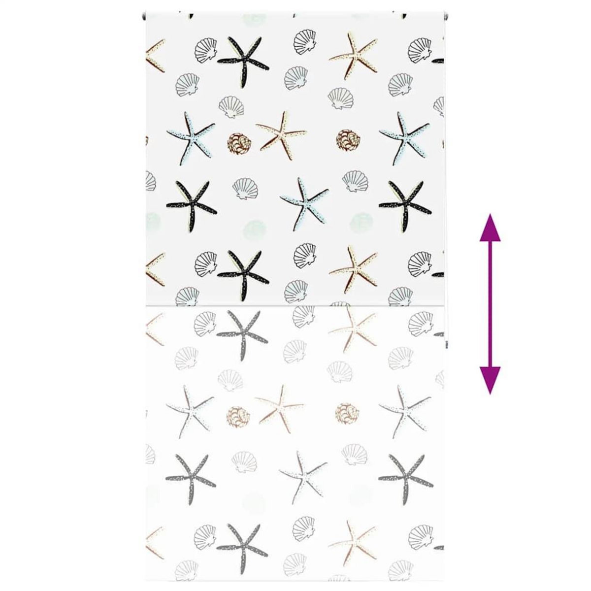 VIDAXL Store enrouleur de douche 120x240 cm largeur du tissu 116 cm