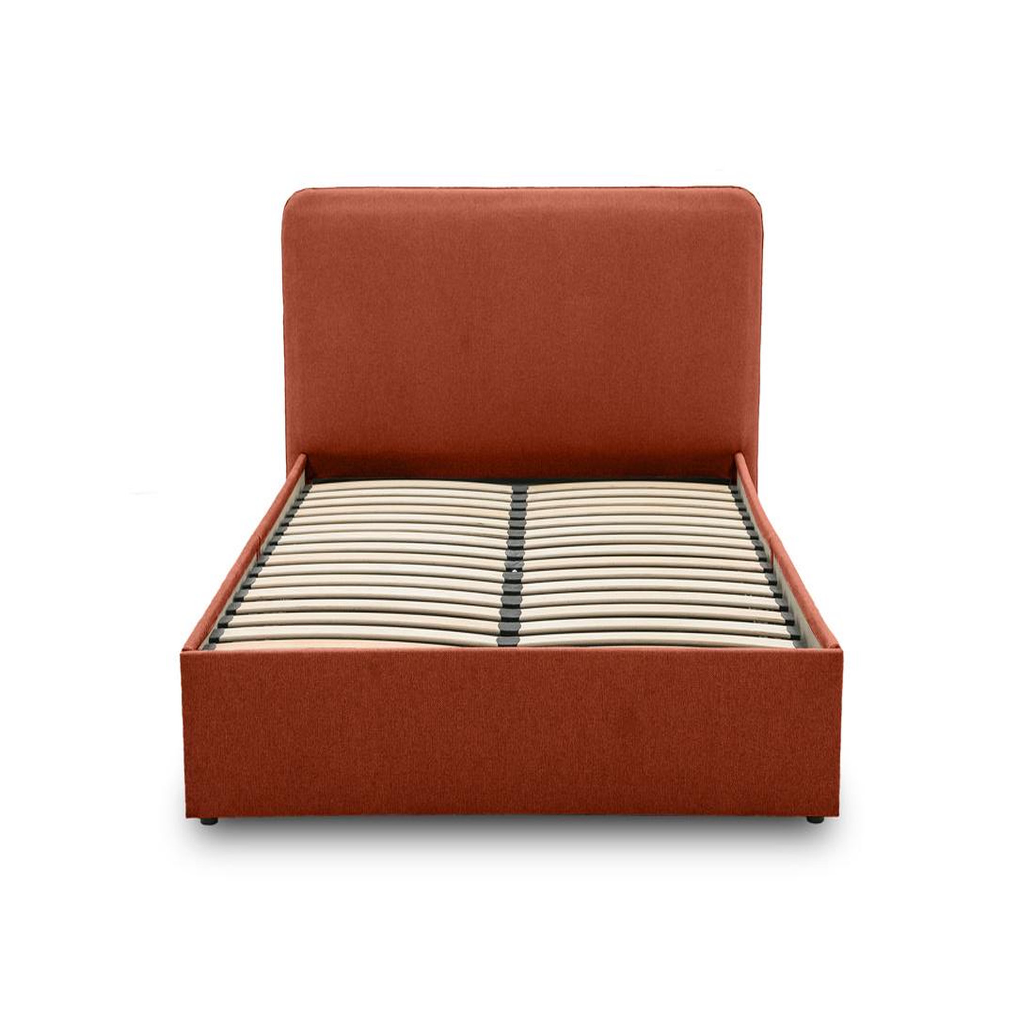 Voir la diapositive 1 : BEST MOBILIER Goyave - lit coffre - 160x200 - en tissu - sommier inclus