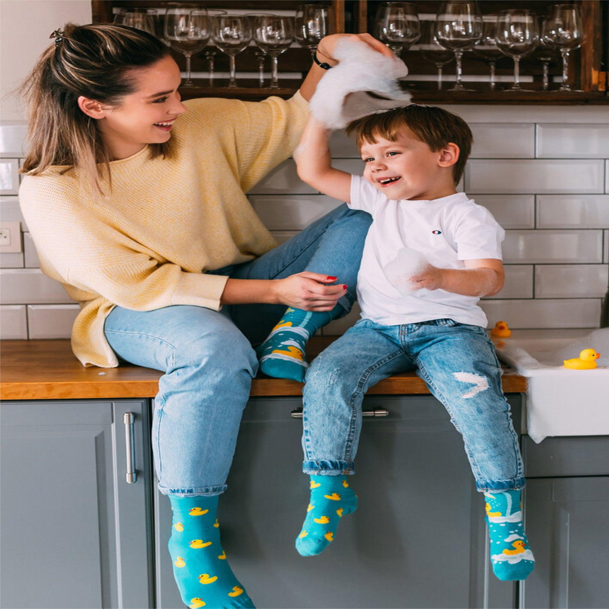 Voir la diapositive 6 : DEDOLES Chaussettes canards de bain