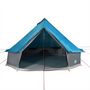 Voir la diapositive 6 : VIDAXL Tente familiale tipi 8 personnes bleu imperméable