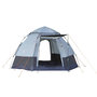 Voir la diapositive 1 : OUTSUNNY Tente pop up montage instantané - tente de camping 3-4 pers.  - 2 grandes portes - dim. 2,6L x 2,6l x 1,5H m fibre verre polyester oxford noir gris