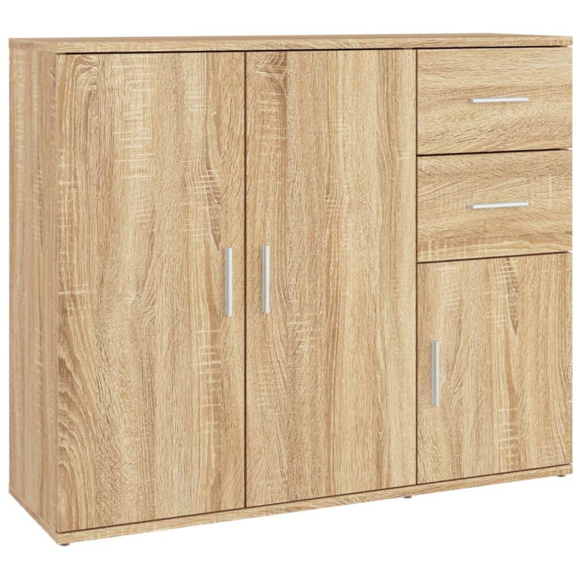 VIDAXL Buffet Chene sonoma 91x29,5x75 cm Bois d'ingenierie