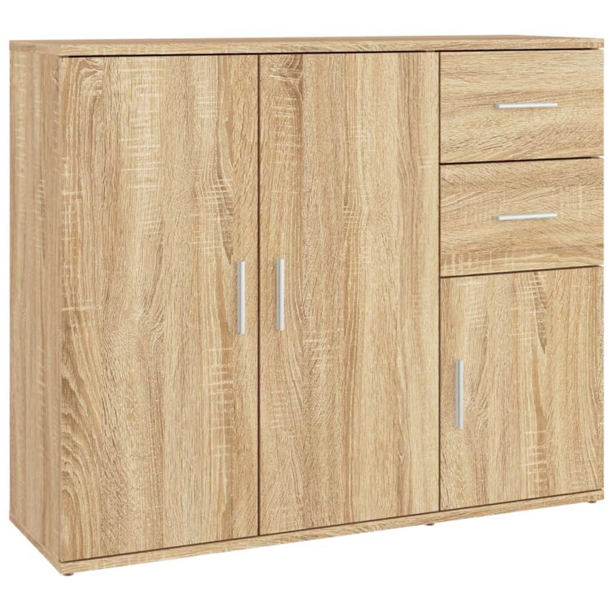 VIDAXL Buffet Chene sonoma 91x29,5x75 cm Bois d'ingenierie