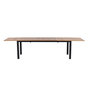 Voir la diapositive 4 : Paris Prix Table de Jardin Extensible en Teck  Panama  224-320cm Naturel & Noir