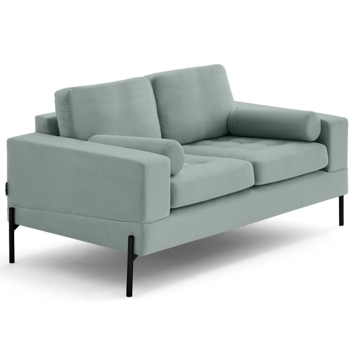 LISA DESIGN Isaure - canapé droit 2 places en velours