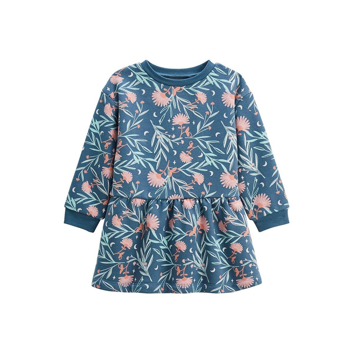 Petit Béguin Robe enfant en molleton Dina