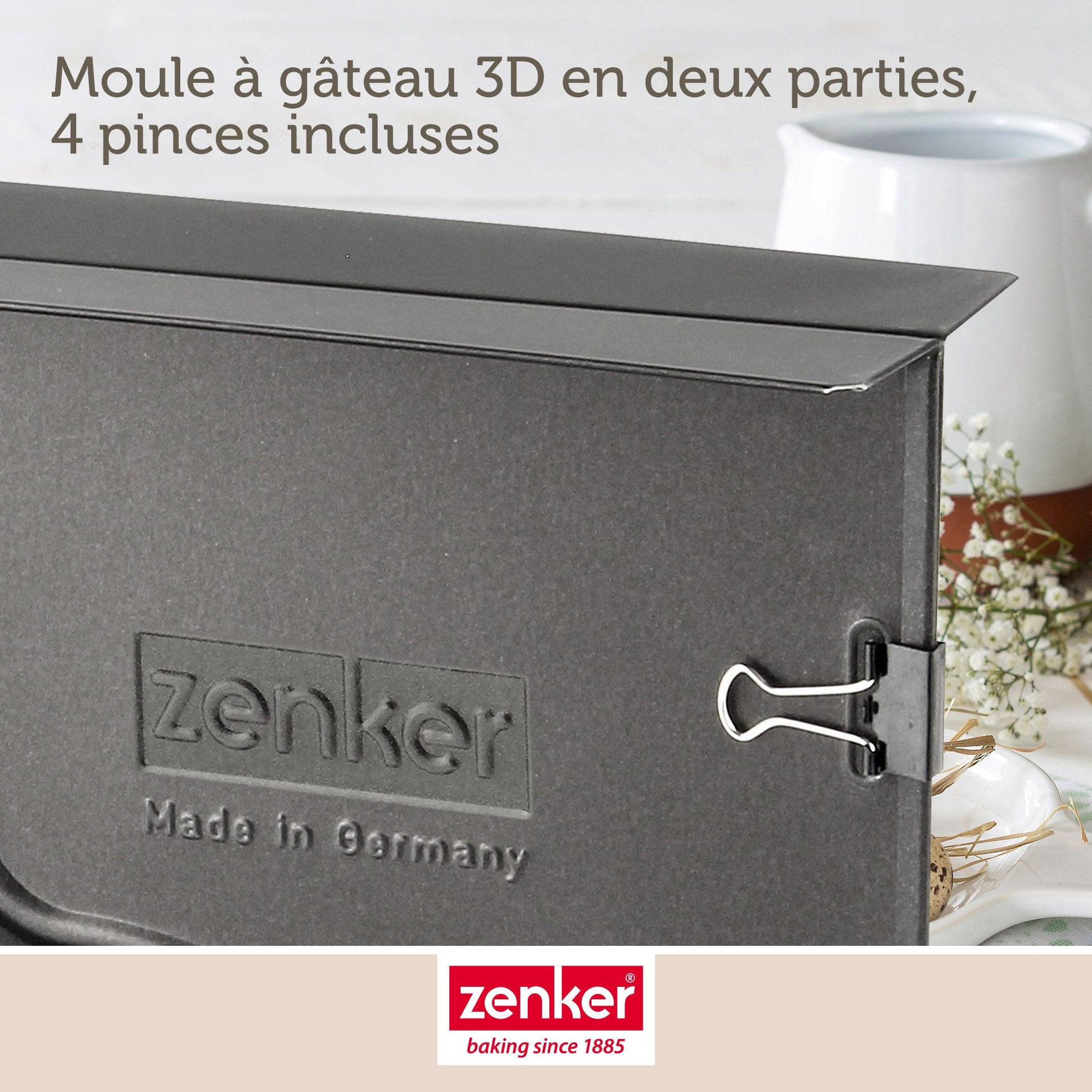 Voir la diapositive 5 : ZENKER Moule à gâteaux 3d en forme de lapin de pâques 600 ml zenker special season