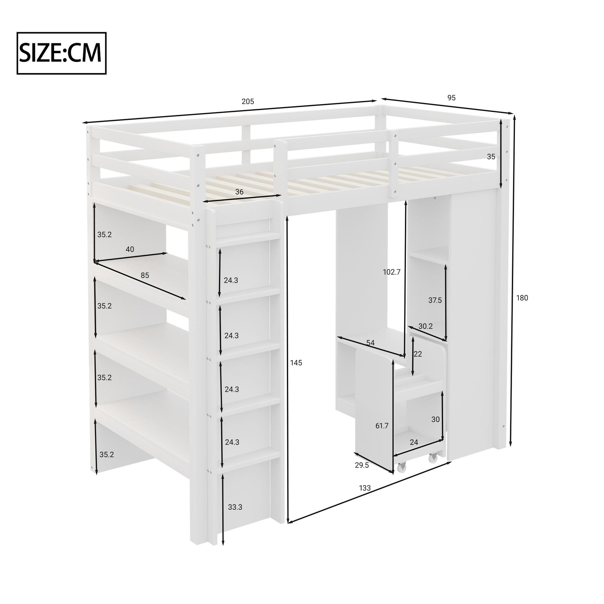 Voir la diapositive 3 : MERAX Lit mezzanine