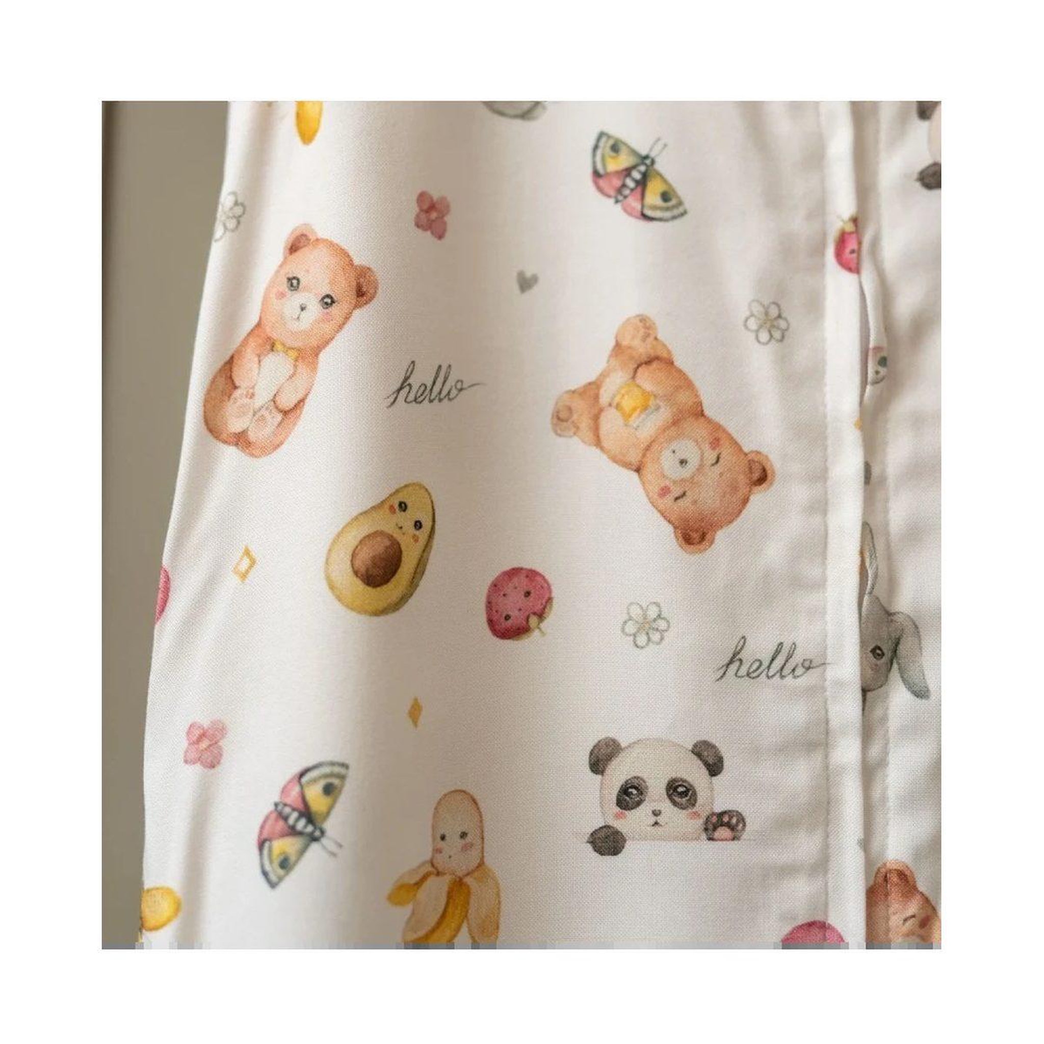 Voir la diapositive 4 : WALDIN Gigoteuse en bambou 40 × 64 cm 0,5 TOG - taille S - motif bonbons, blanc