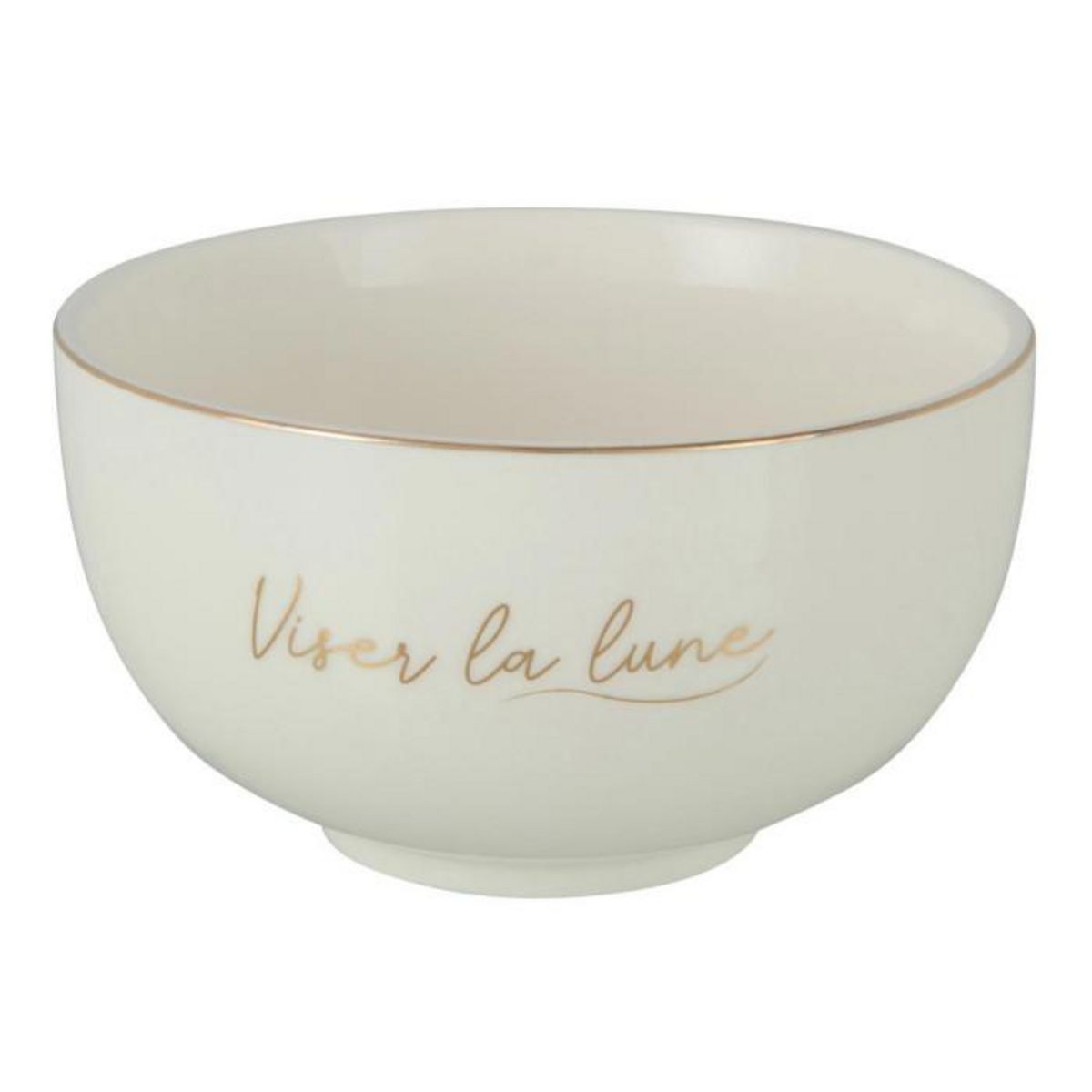 Paris Prix Lot de 2 Bols en Porcelaine  Ilene  10cm Blanc