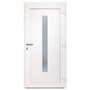 Voir la diapositive 5 : VIDAXL Porte d'entree Blanc 108x200 cm PVC