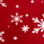 Voir la diapositive 2 : ATMOSPHERA Coussin Déco de Noël  Flocons  40x40cm Rouge