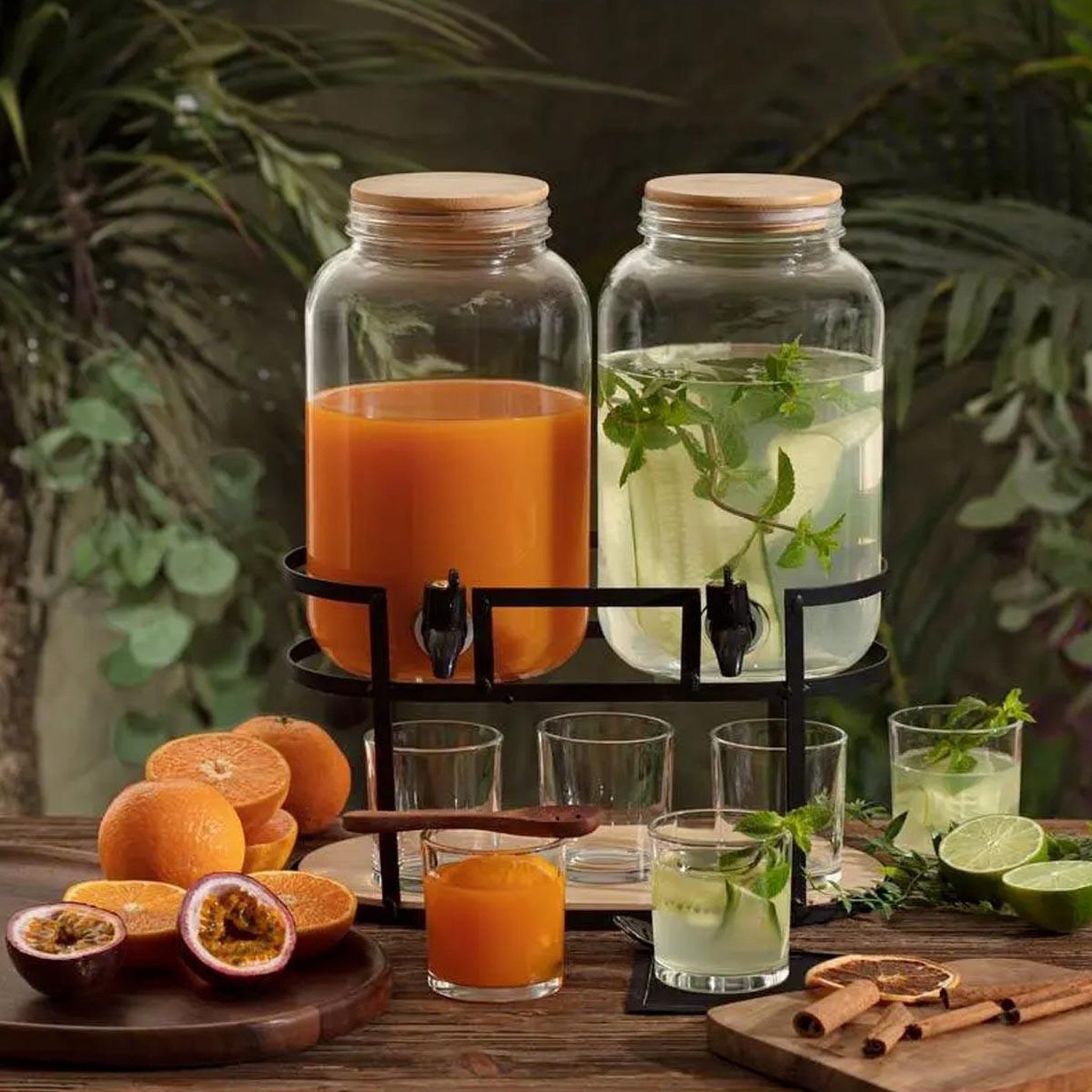 Voir la diapositive 5 : SECRET DE GOURMET Double distributeur boisson  duo  6,6l transparent
