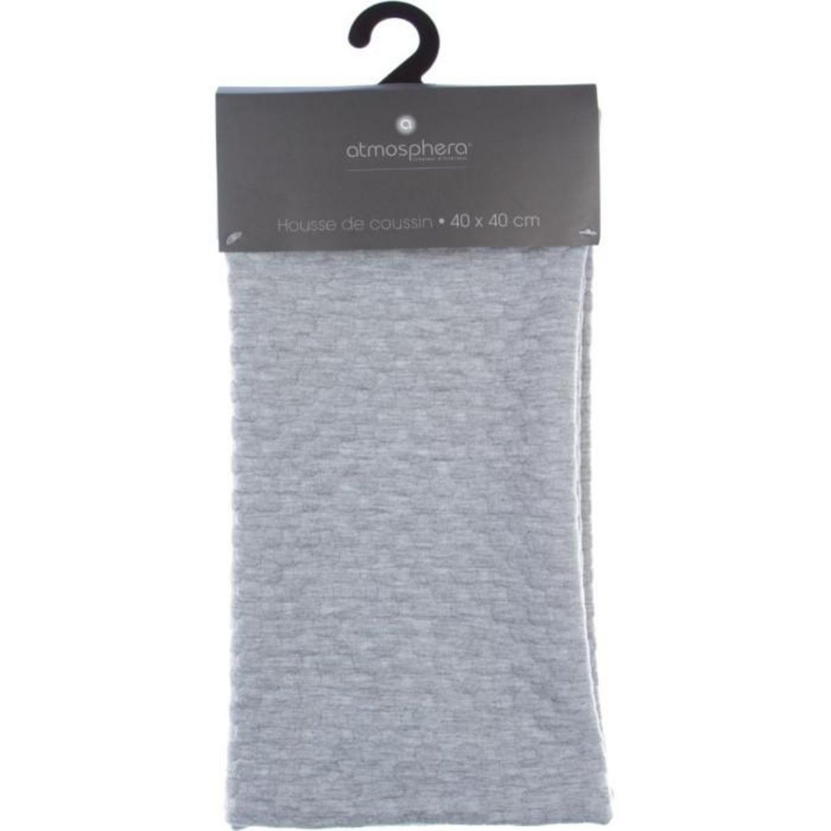 ATMOSPHERA Housse de Coussin  Lov  40x40cm Gris Clair