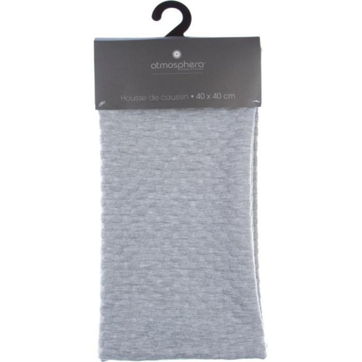 ATMOSPHERA Housse de Coussin  Lov  40x40cm Gris Clair