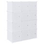 Voir la diapositive 2 : VIDAXL Cubes de rangement 12 pcs avec tiges de suspension PP