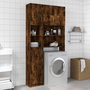 Voir la diapositive 1 : VIDAXL Armoire de bain Chene fume 32x25,5x190 cm Bois d'ingenierie
