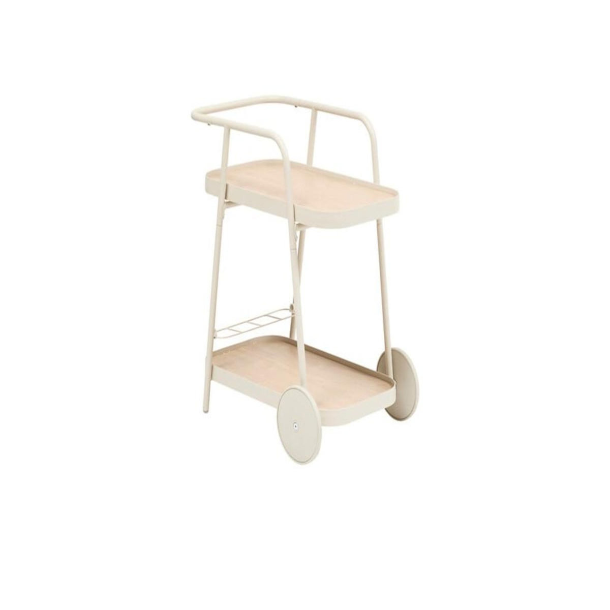 HESPERIDE Desserte de jardin à roulettes en aluminium EASINESS