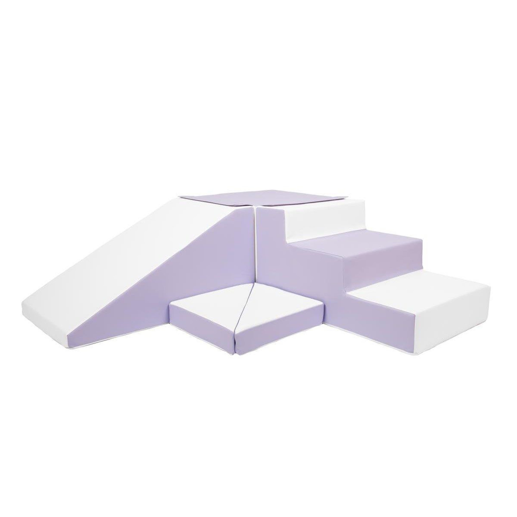 VELINDA Set de 4 blocs en mousse violet blanc