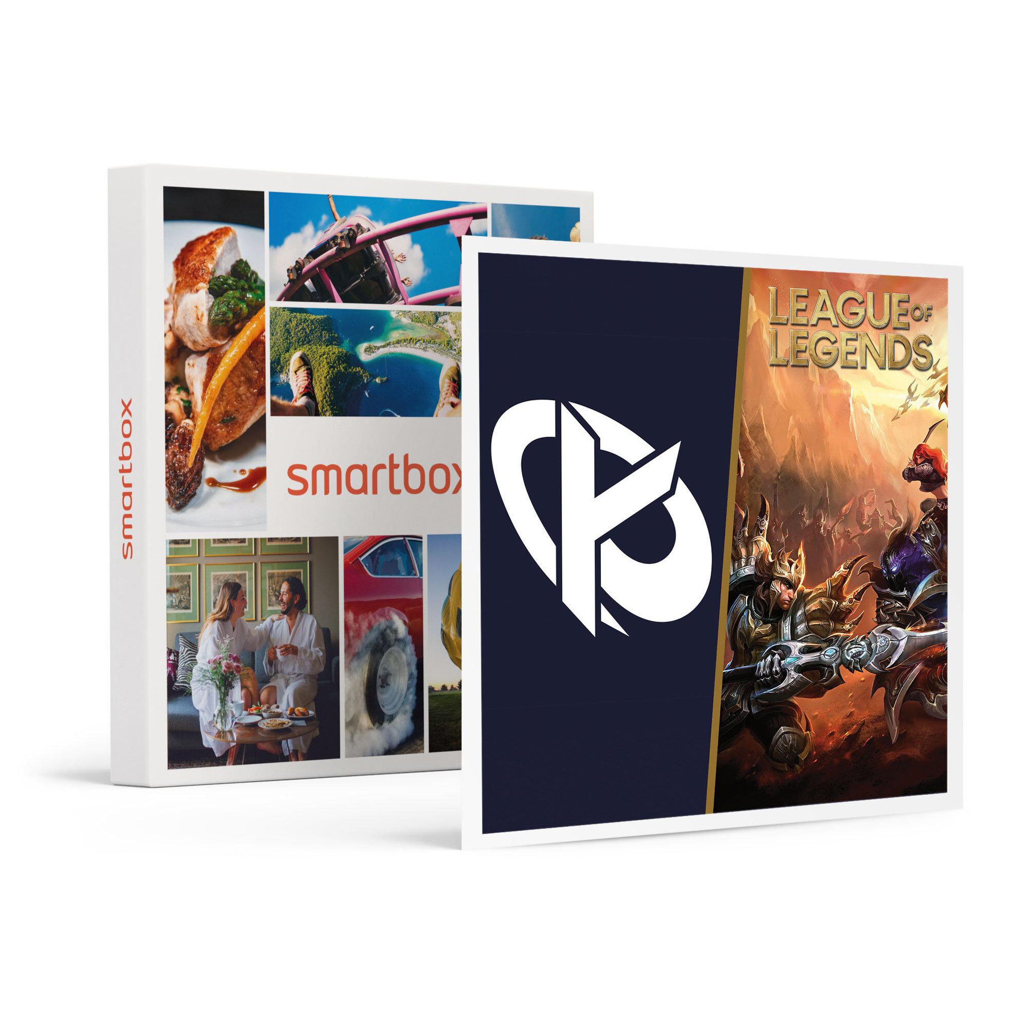 Voir la diapositive 1 : Smartbox Bon cadeau de 49,90 € sur l'e-shop de Karmine Corp et de 50 € sur League of Legends - Coffret Cadeau Multi-thèmes