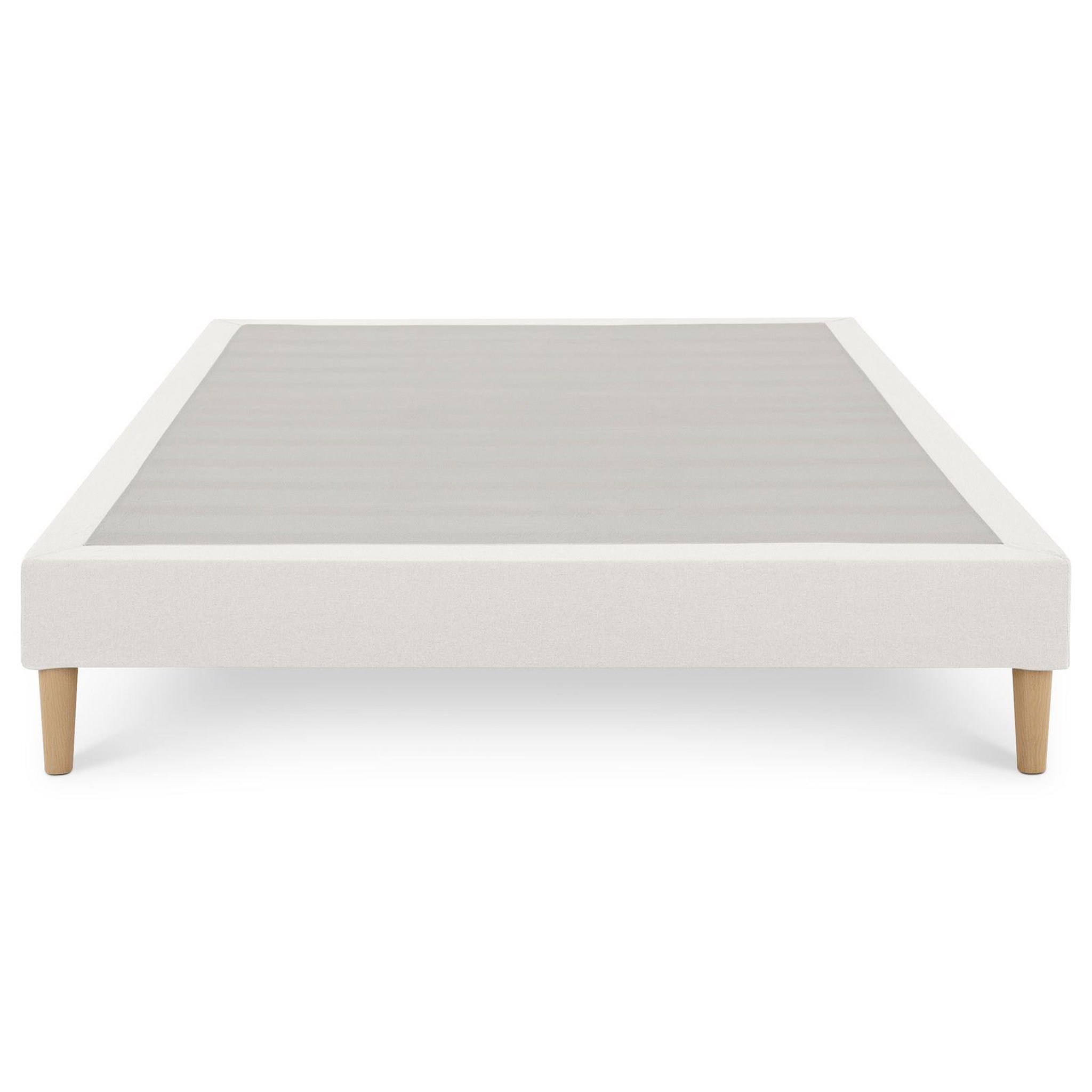 Voir la diapositive 5 : IDIMEX Sommier tapissier vannes 120 x 190 cm revêtement tissu