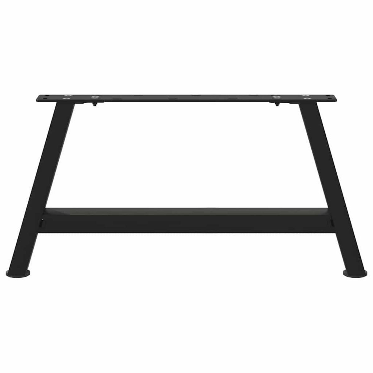 VIDAXL Pieds de table basse forme de A 2 pcs noir 70x(30-31) cm acier