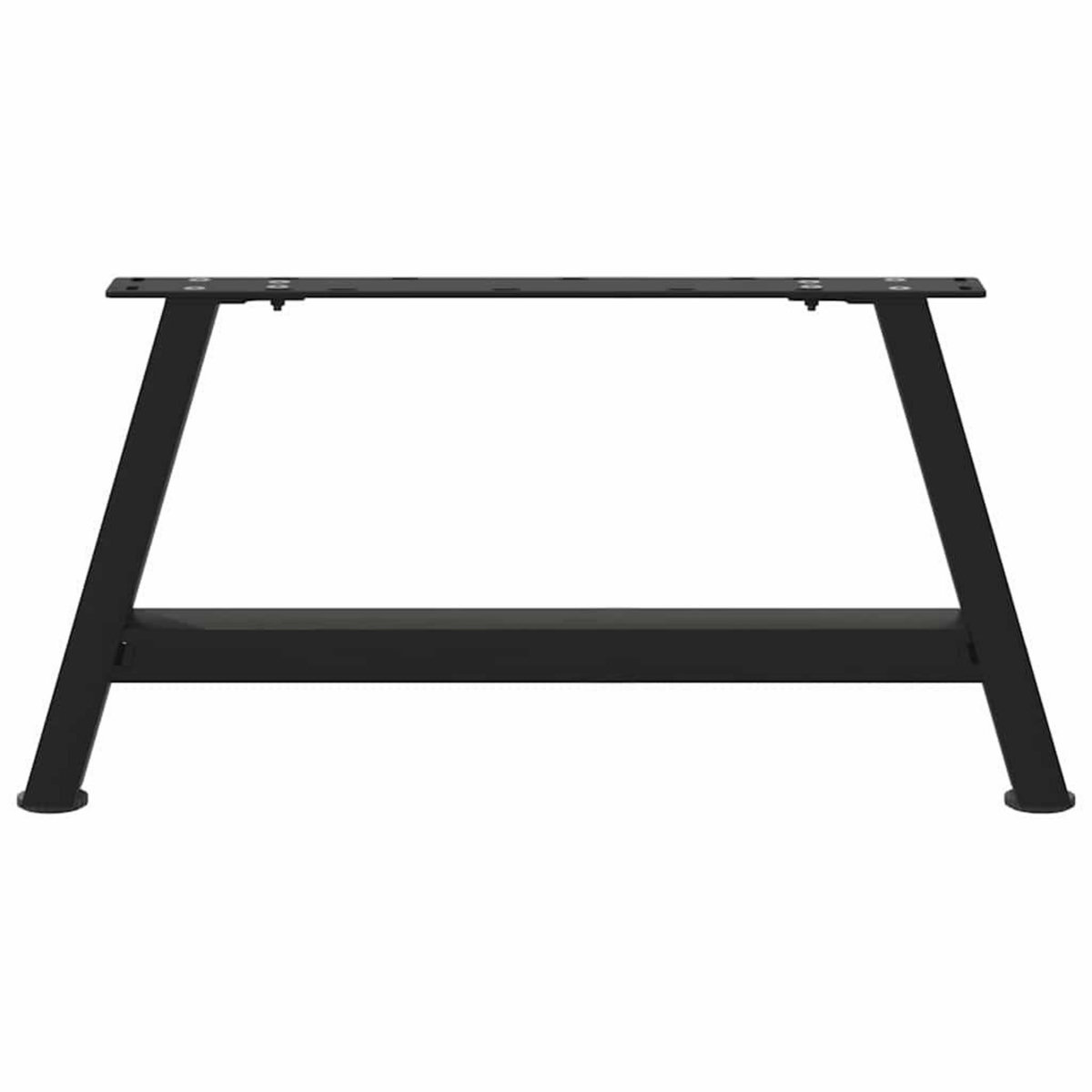 VIDAXL Pieds de table basse forme de A 2 pcs noir 70x(30-31) cm acier