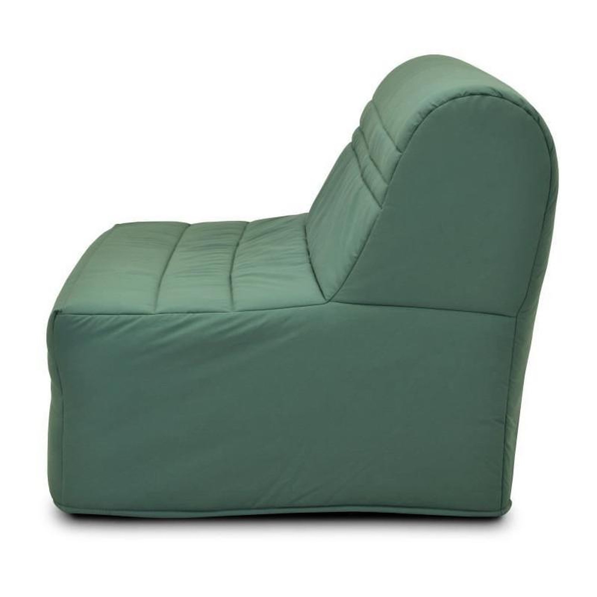 Voir la diapositive 4 : GRUHIER Banquette BZ - Tissu Vert - L143 x P97 x H89cm - Joe
