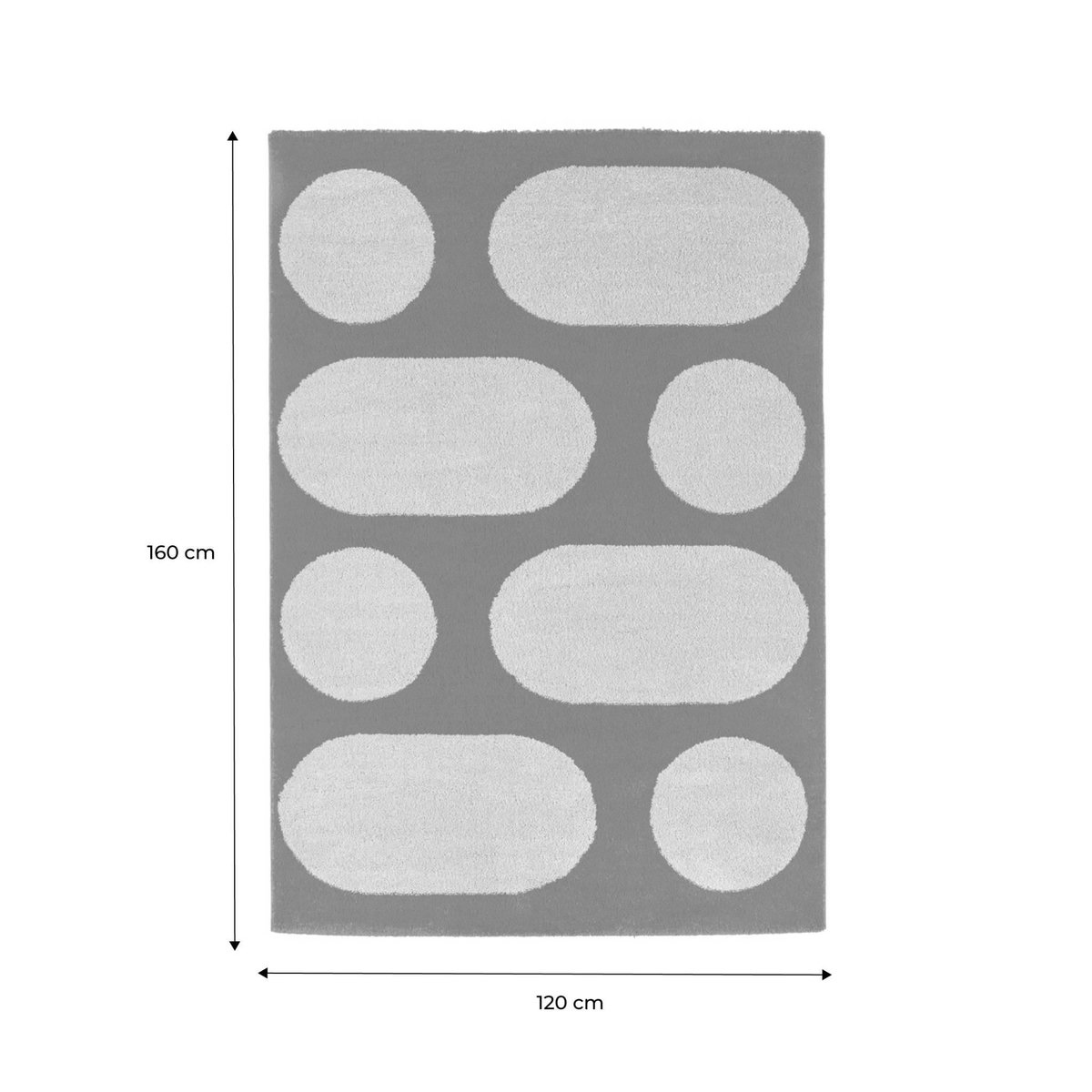 SWEEEK Tapis intérieur JOYCE rouge, motif moderne