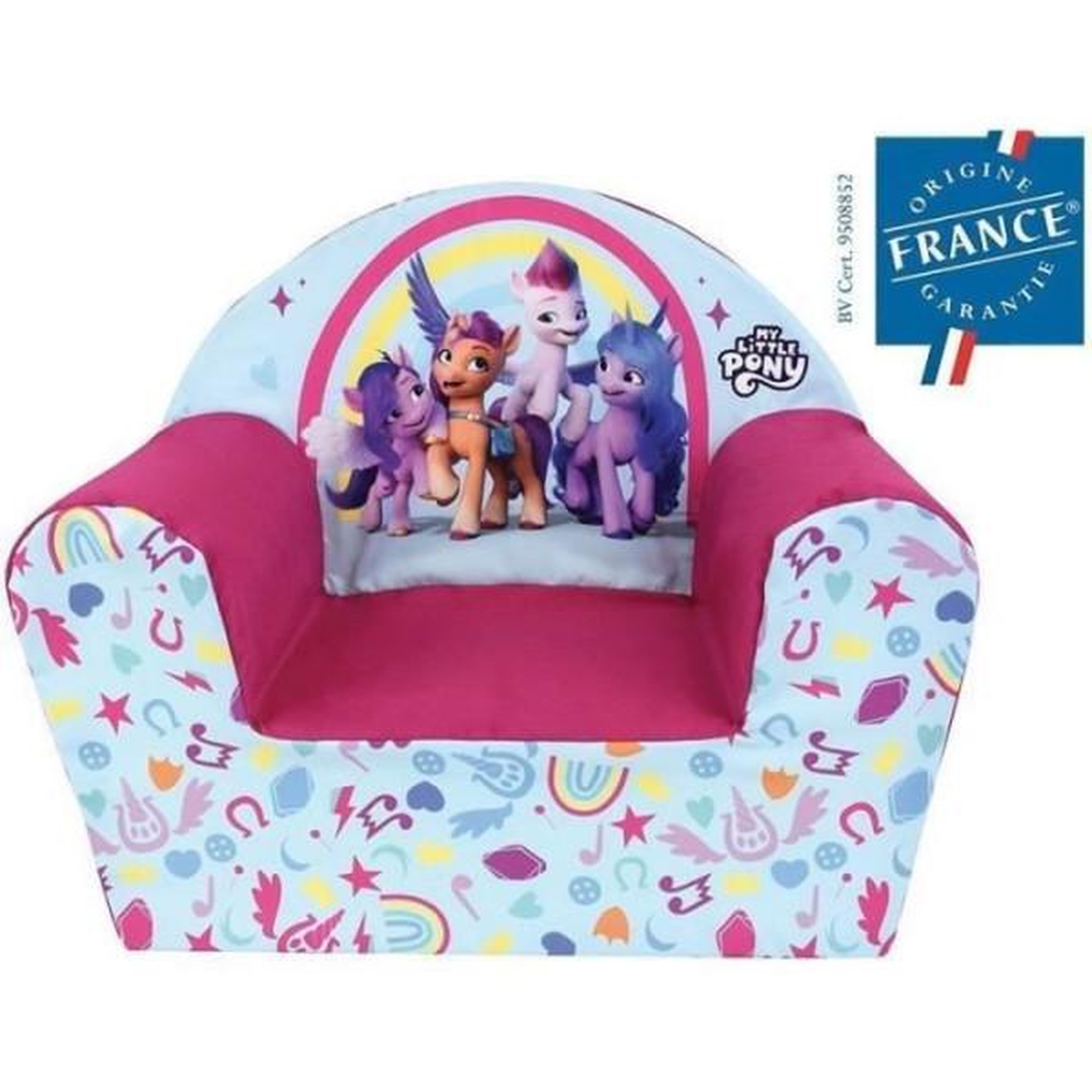 Voir la diapositive 2 : Fun House Fauteuil - Chaise - Bebe - Enfant  club Zipp Sunny Pipp Izz MY LITTLE PONY - Fun House - L.52 x P.33 x H.42 cm - origine France