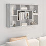 Voir la diapositive 1 : VIDAXL Etagere murale Sonoma gris 85x16x52,5 cm Bois d'ingenierie