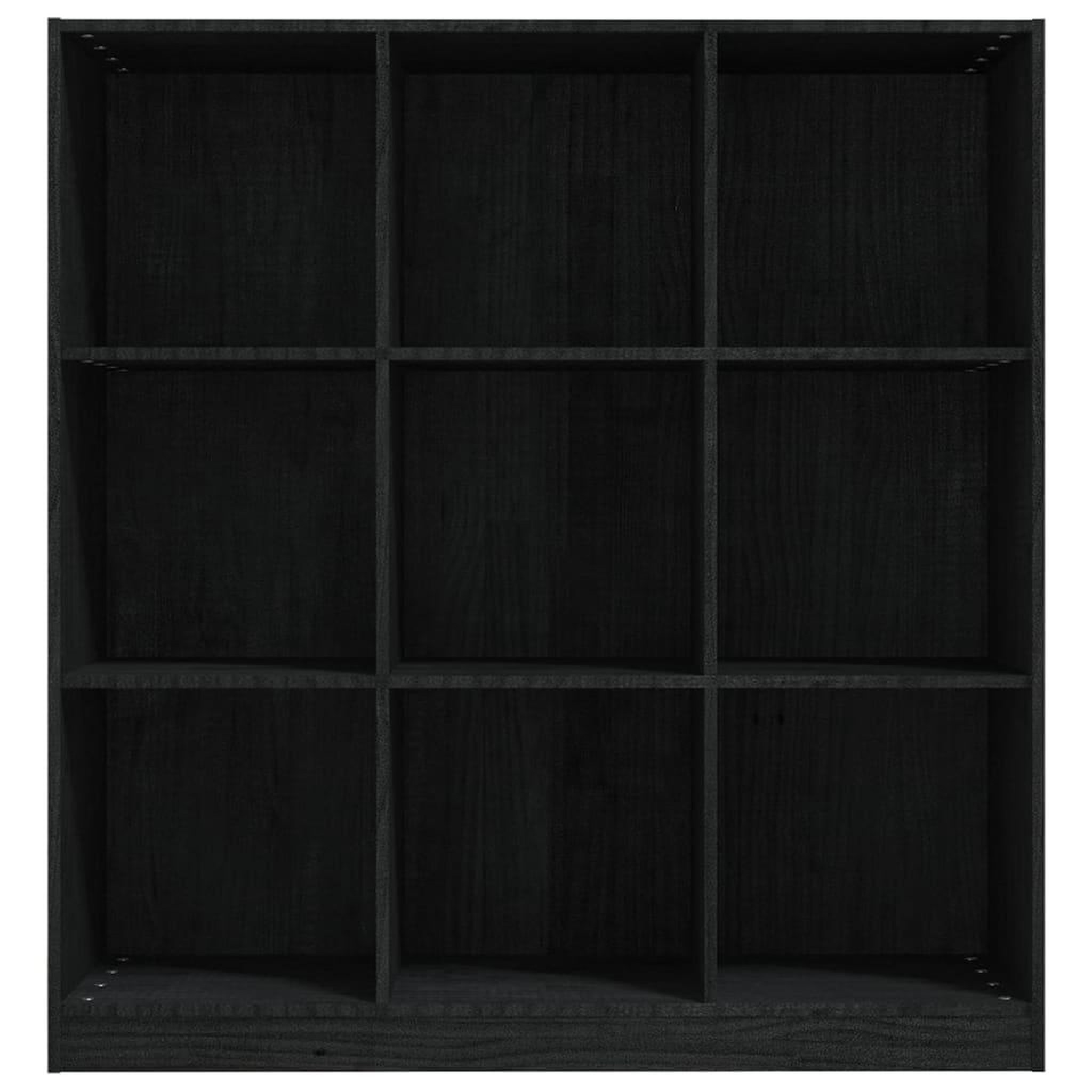 Voir la diapositive 5 : VIDAXL Bibliotheque/Separateur de piece Noir 104x33,5x110cm Pin massif