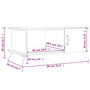 Voir la diapositive 6 : VIDAXL Table basse gris beton 90x50x40 cm bois d'ingenierie