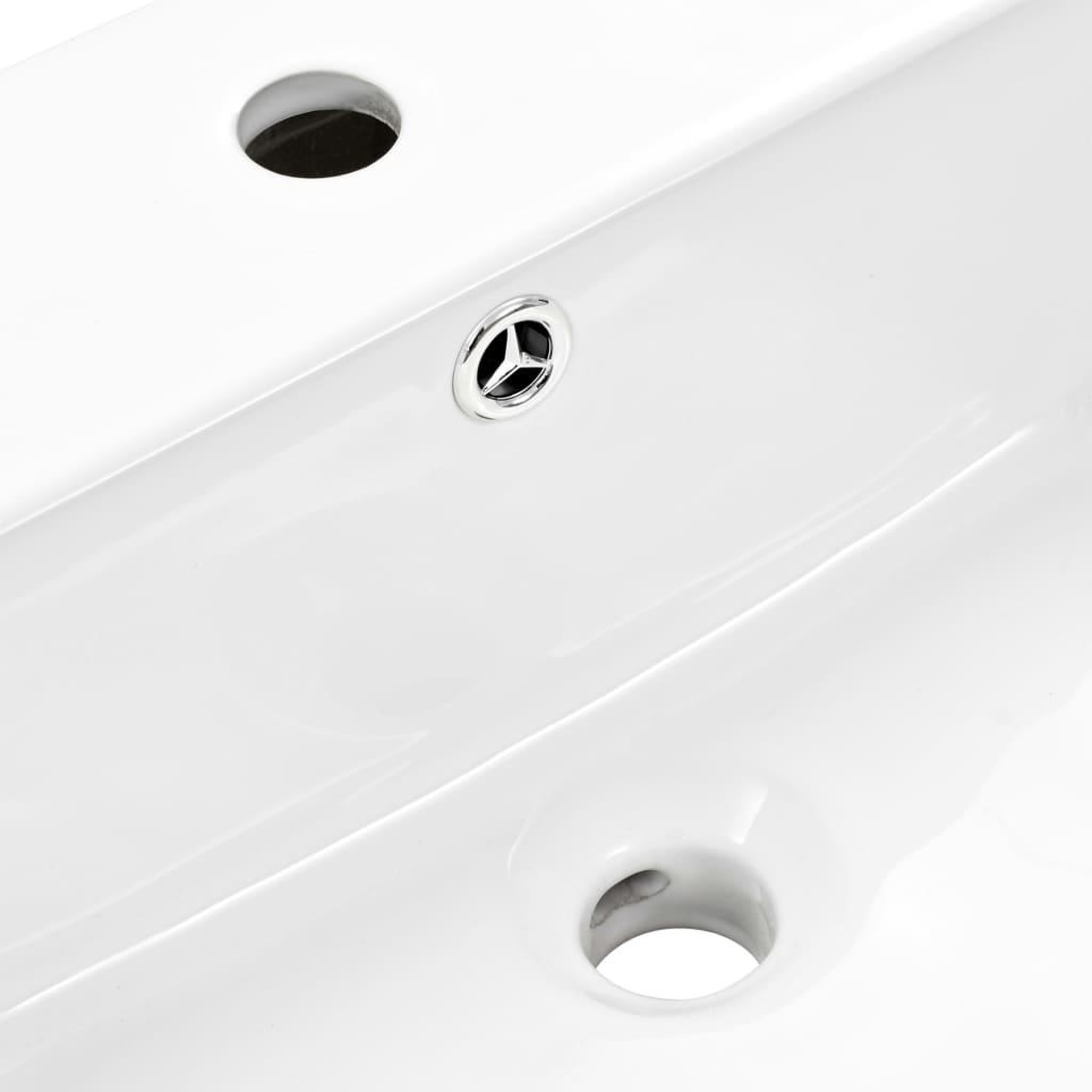 Voir la diapositive 4 : VIDAXL Lavabo mural Ceramique Blanc 500 x 450 x 410 mm