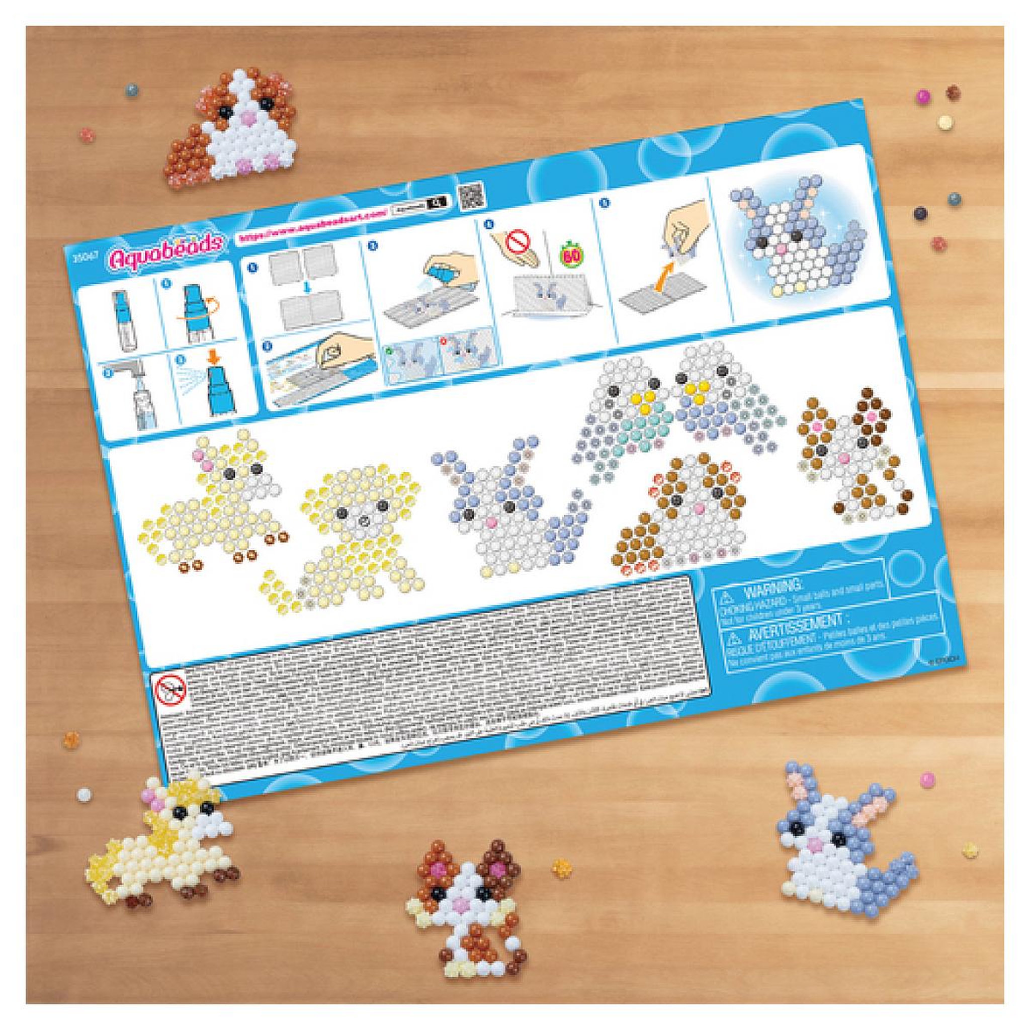 Voir la diapositive 6 : Aquabeads 35067  Le kit des animaux mignons