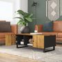 Voir la diapositive 3 : VIDAXL Table basse 100x54x40cm bois de manguier solide et d'ingenierie
