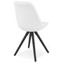 Voir la diapositive 4 : Paris Prix Chaise Design en Tissu Bouclé  Alisa  82cm Blanc & Noir