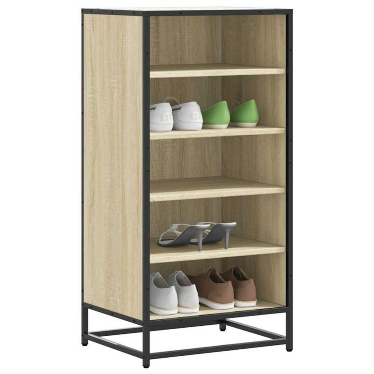 VIDAXL Étagère à chaussures chêne sonoma 48x38x97,5 cm bois ingénierie