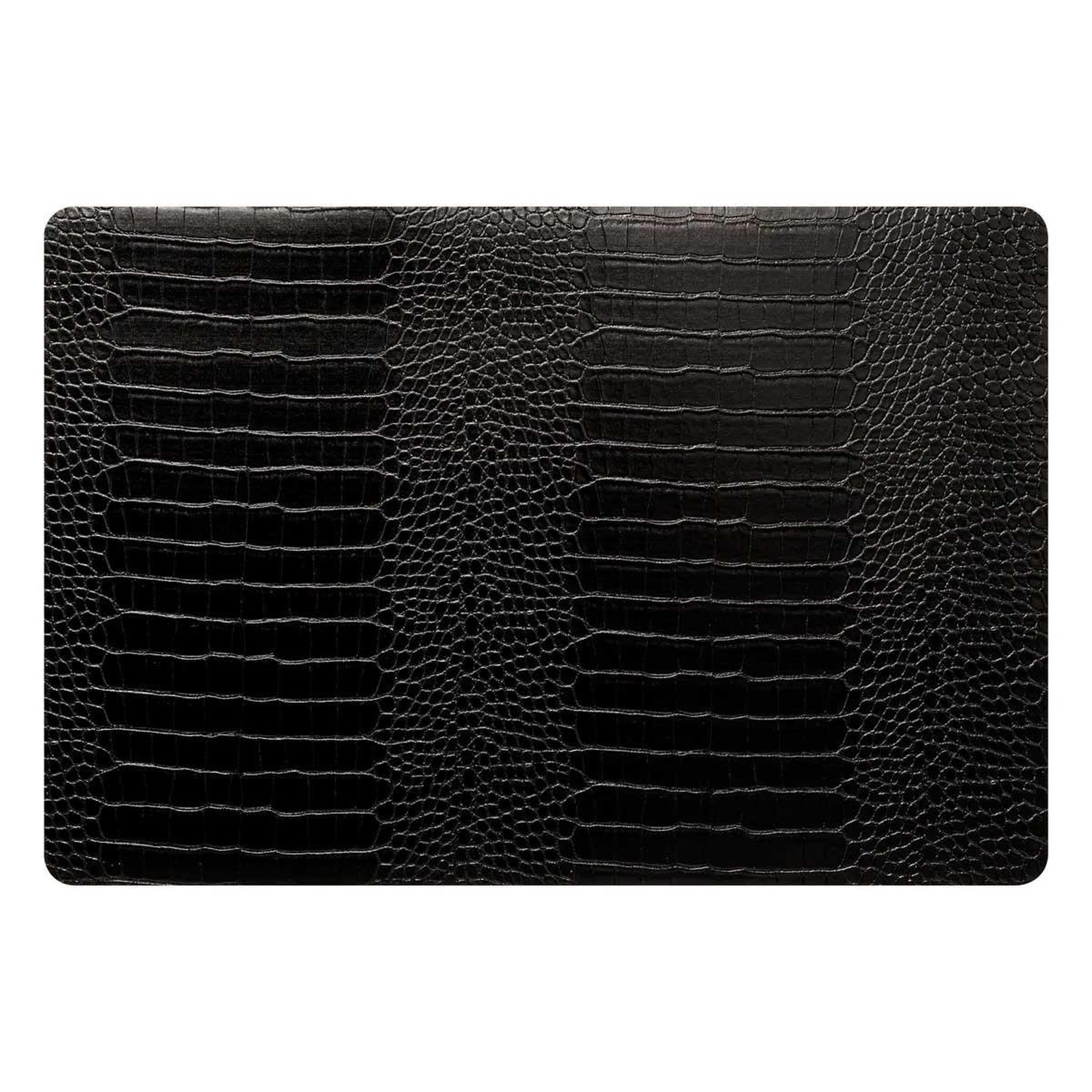 ATMOSPHERA Set de Table Imprimé  Croco  33x49cm Noir