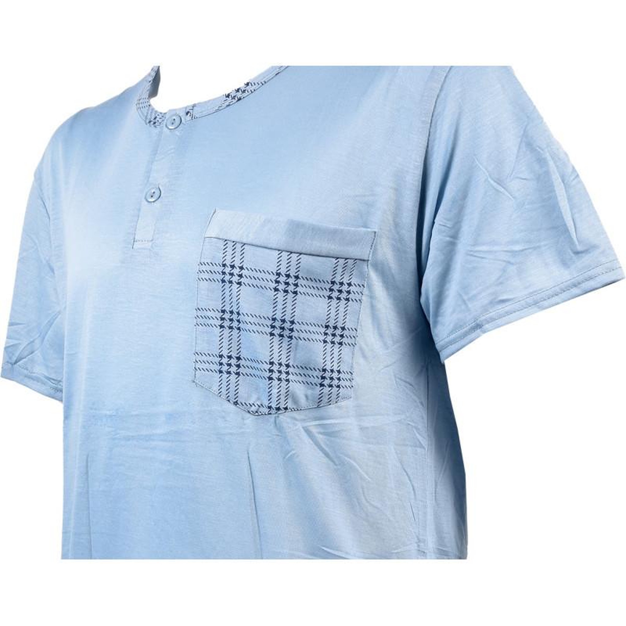 Voir la diapositive 3 : OZABI Pyjama Court Homme ECO HOMEWEAR