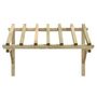 Voir la diapositive 3 : VIDAXL Auvent de porte 200x100x100 cm Bois de pin solide