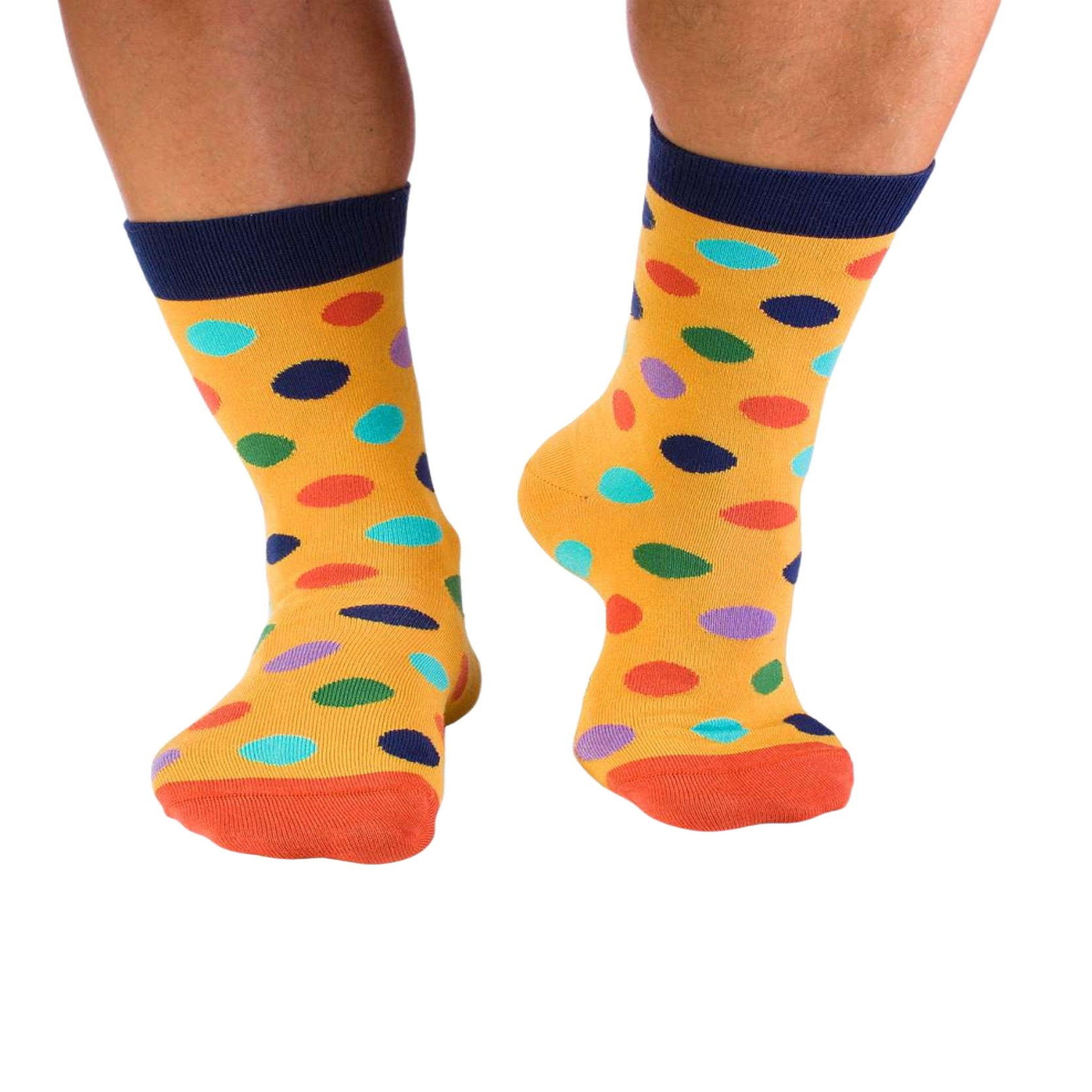 Voir la diapositive 3 : PIRIN HILL Chaussettes en bambou à pois - jaune